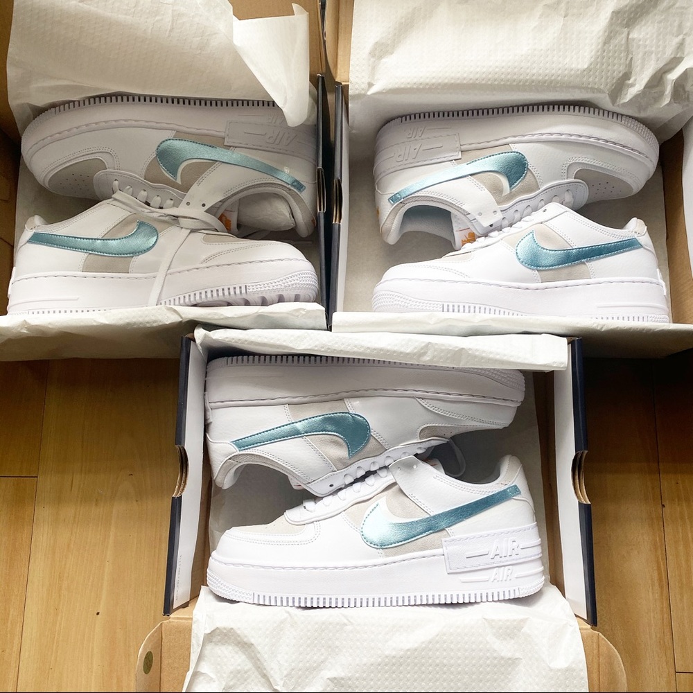 Air Force 1 Shadow “Glacier Ice”-w- Sz11,11.5,8.5